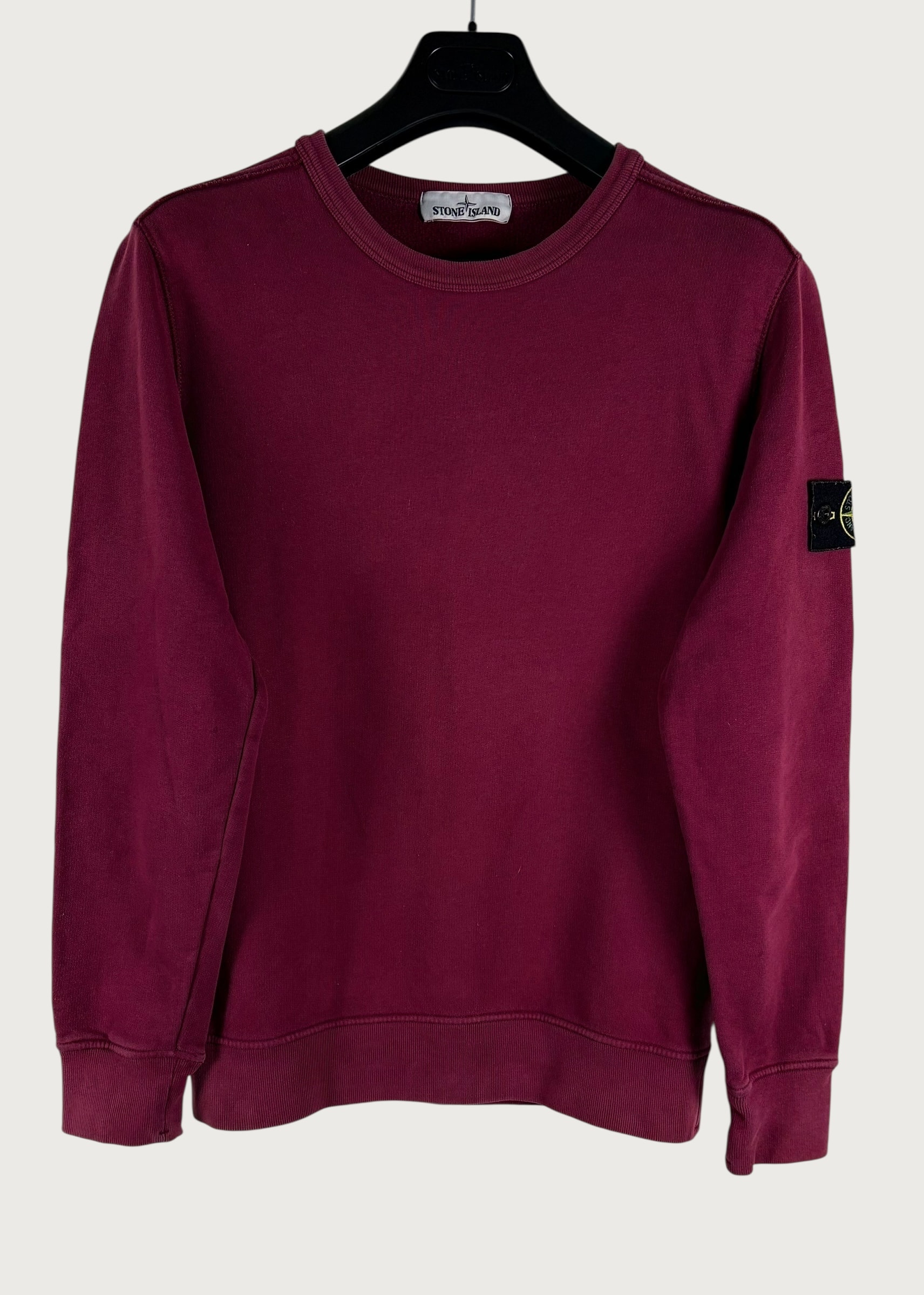 Felpa girocollo Stone Island garment-dyed in cotone – Rosa