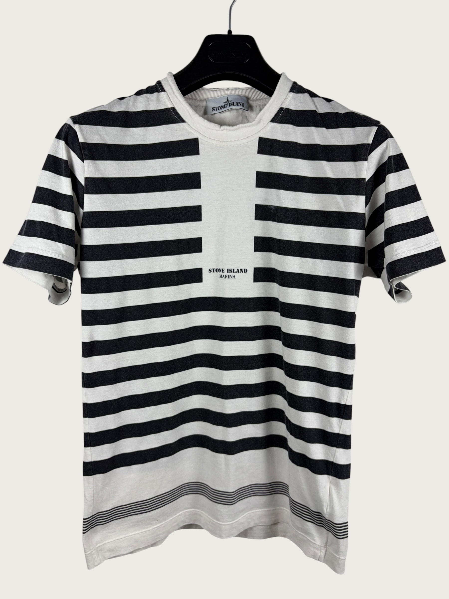 Marina Striped T-Shirt – Black/White