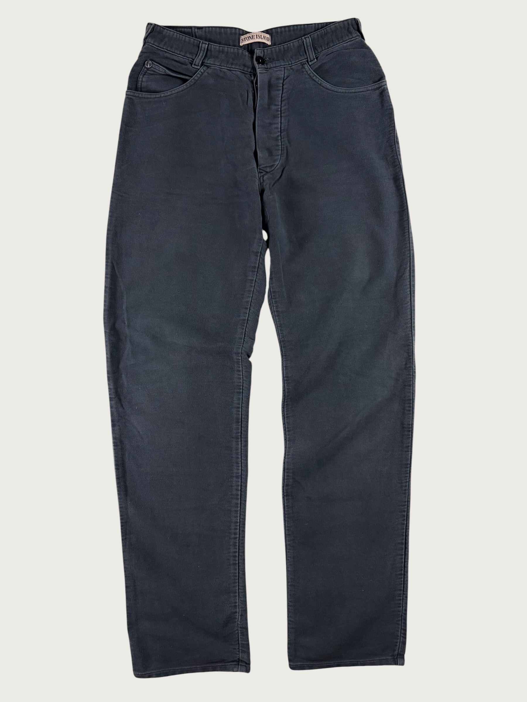 Marina Vintage Cotton Trousers – Grey