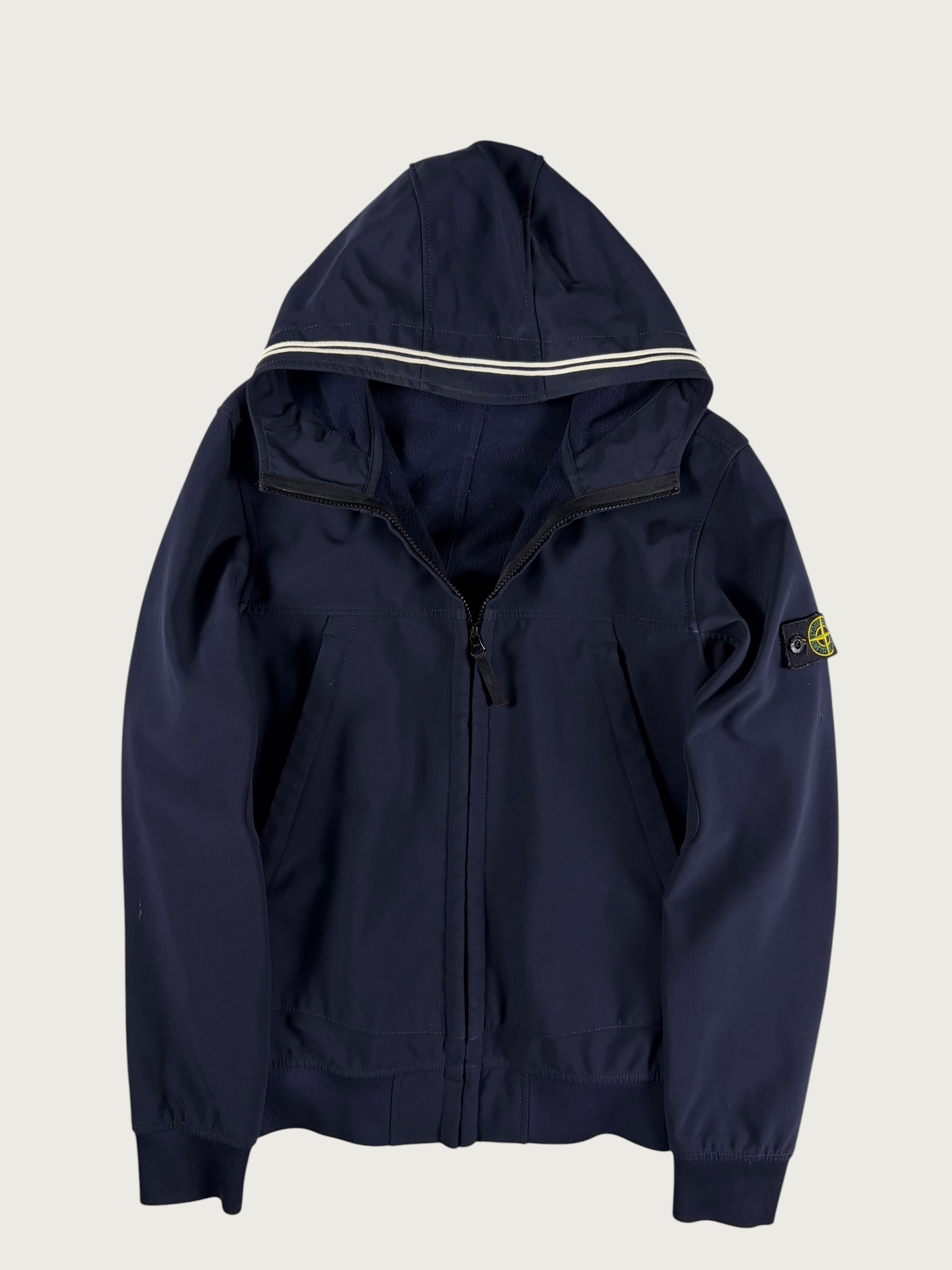 Giacca Junior Soft Shell con Cappuccio – Blu Navy
