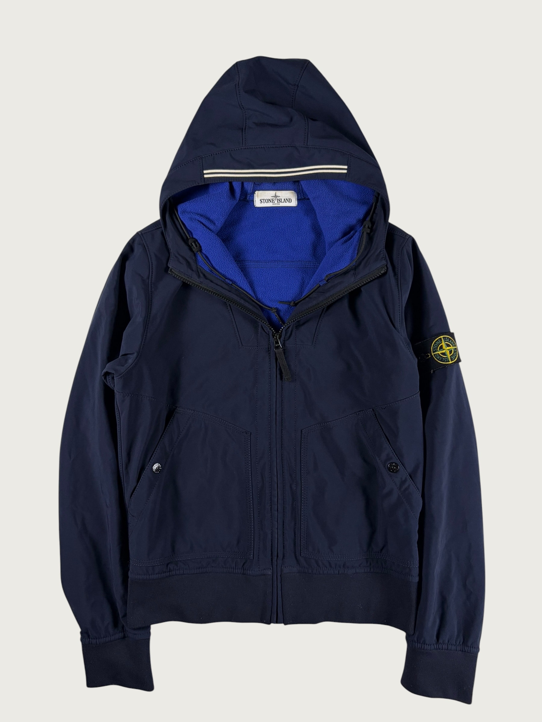 Giacca Soft Shell-R con Cappuccio – Blu Navy