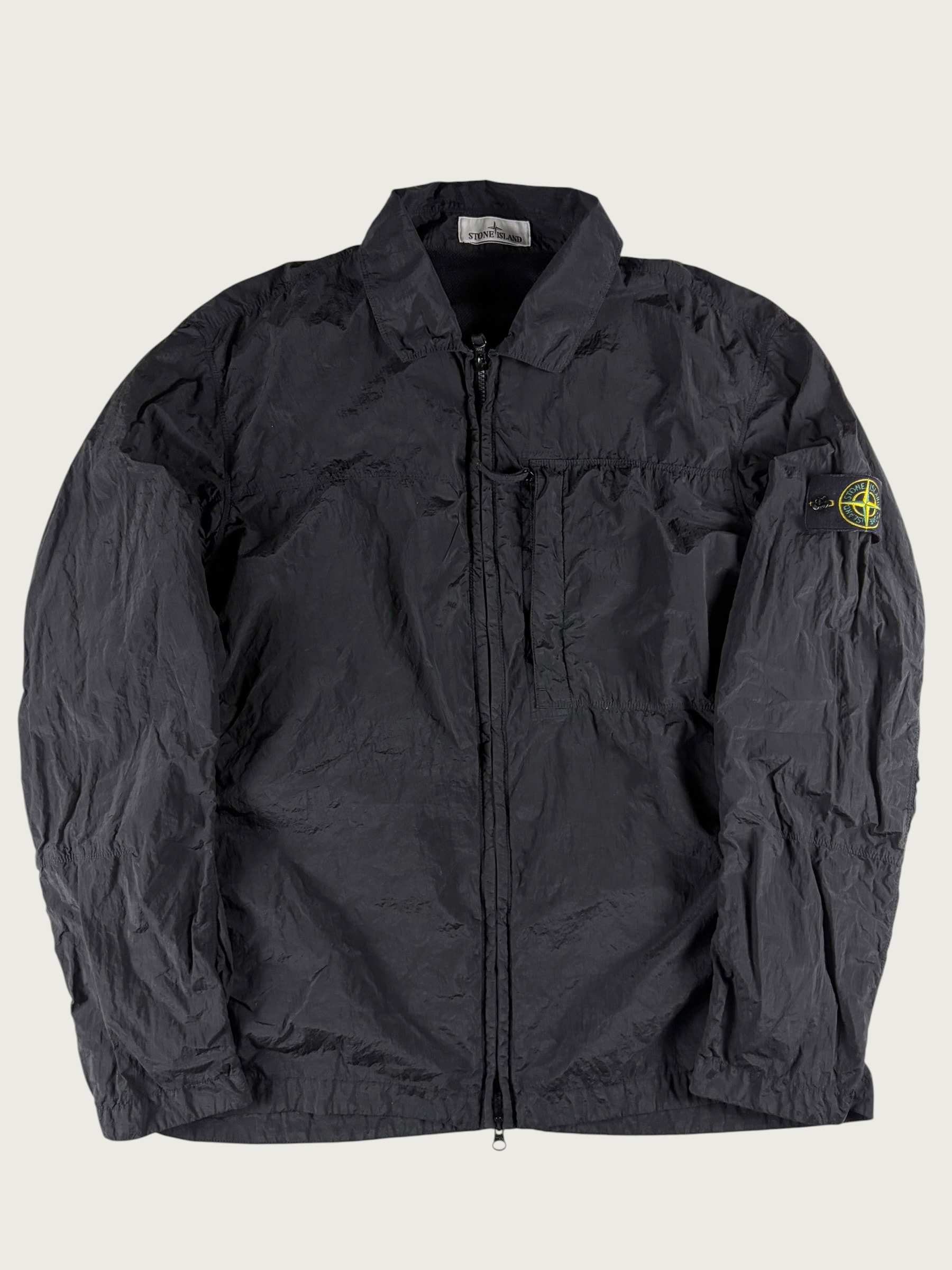Nylon Metal Overshirt – Black