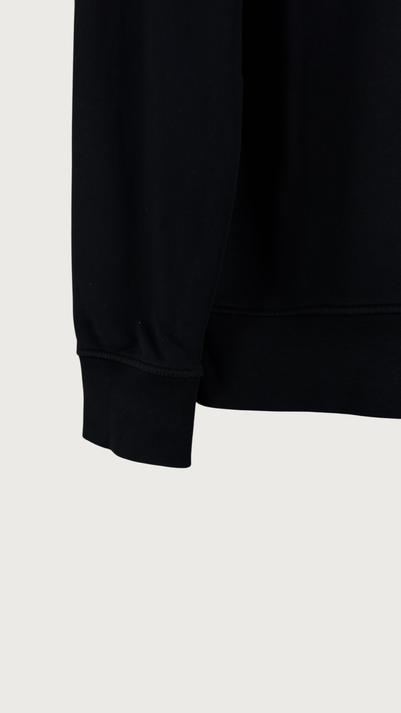 Stone Island Garment-Dyed Cotton Fleece Crewneck Sweatshirt – Black