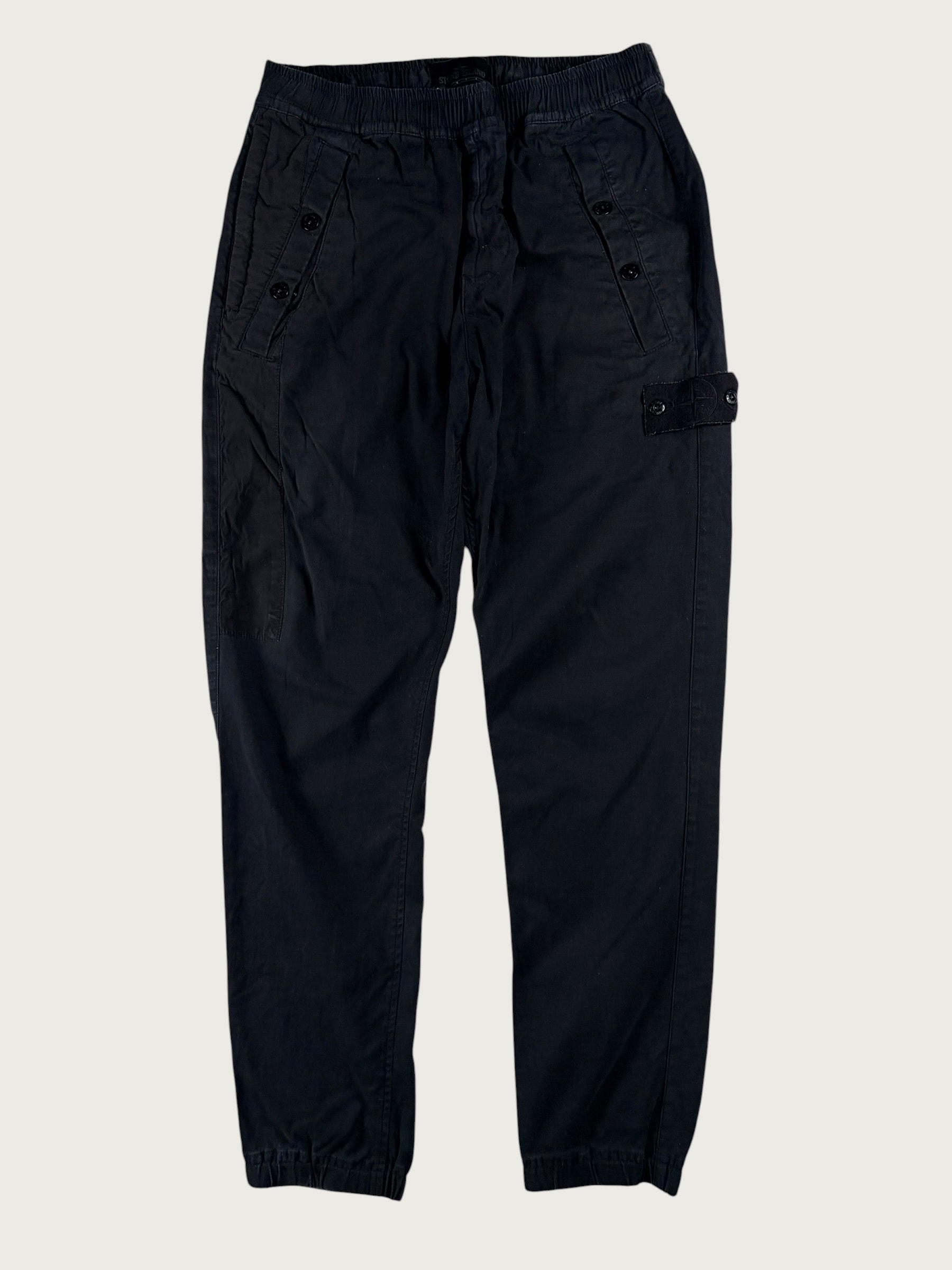Ghost Piece Cargo Trousers – Black
