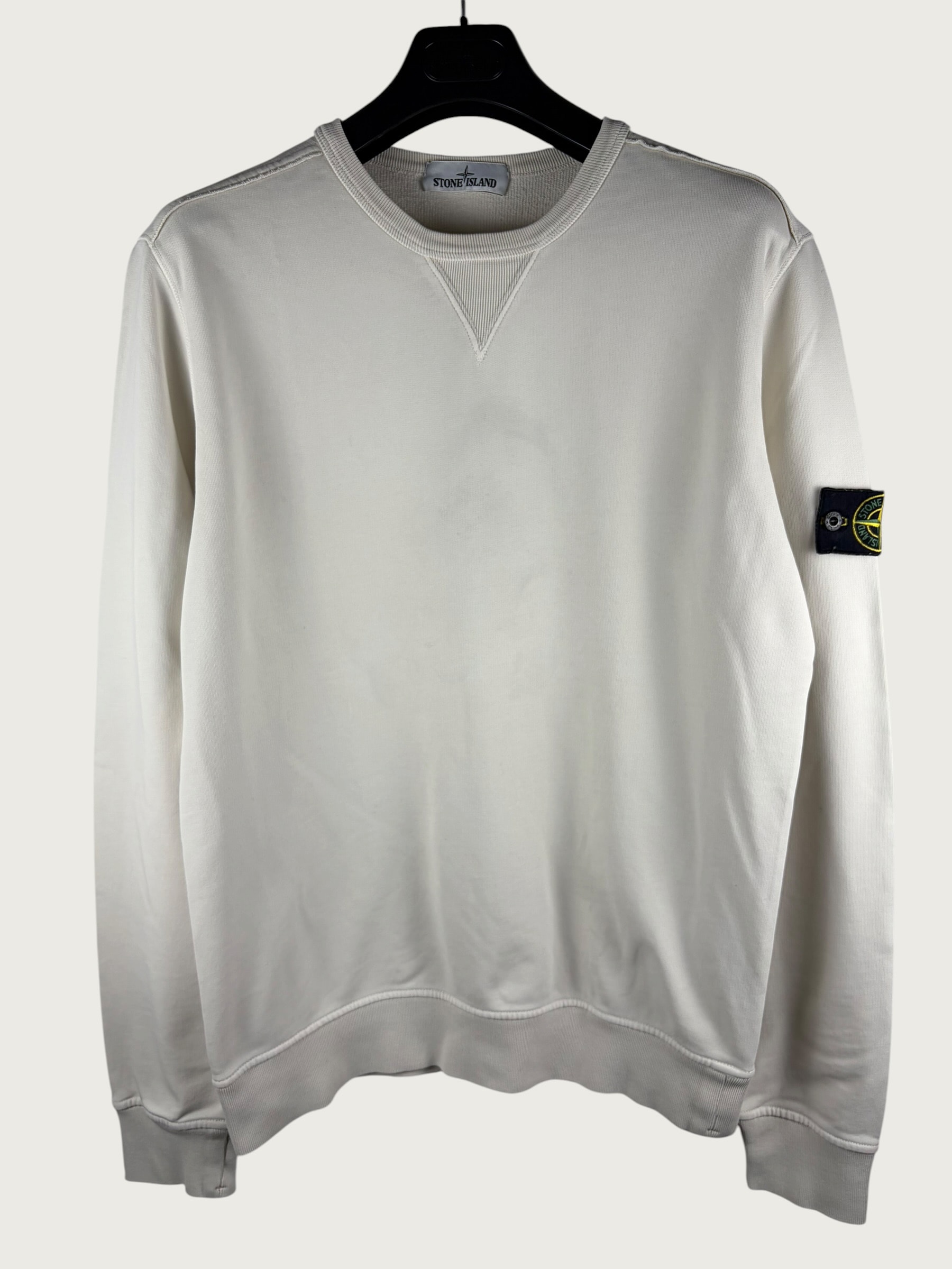 Garment Dyed Crewneck Sweatshirt – White