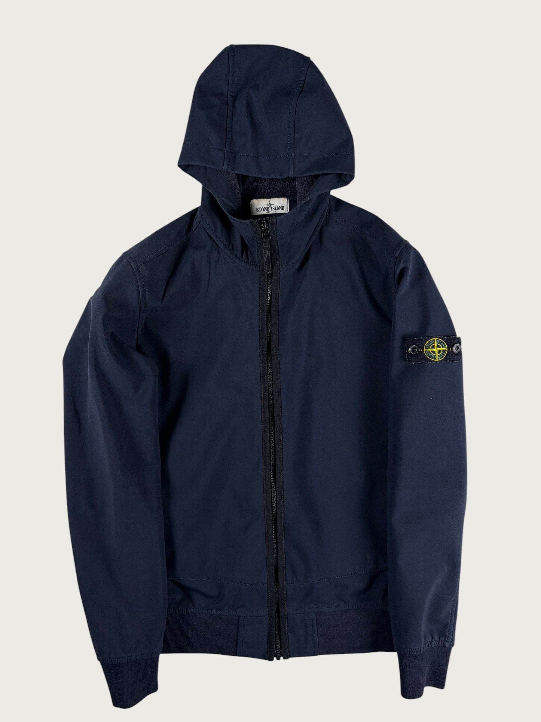 Giacca Junior Soft Shell con Cappuccio – Blu Navy