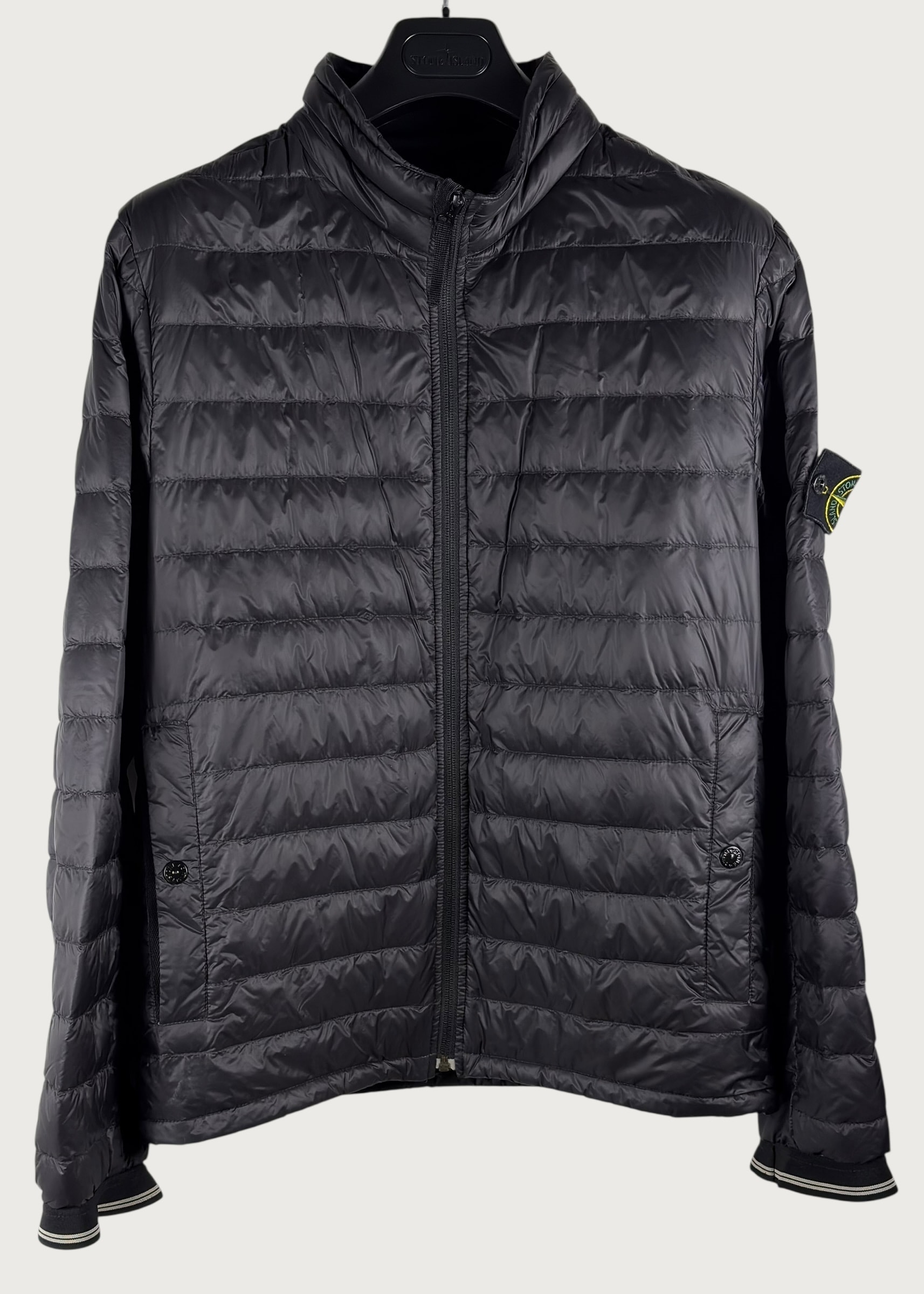 Lightweight Quilted Nylon Jacket – Black